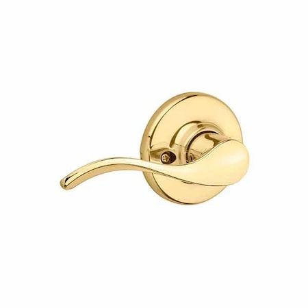 Kwikset Kwikset: Balboa Helf Dummy Door Leverset / LH / Polished Brass KWS-488BL-3-LH